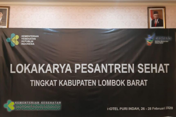 Lokakarya Pesantren Sehat di Lombok Barat 2020