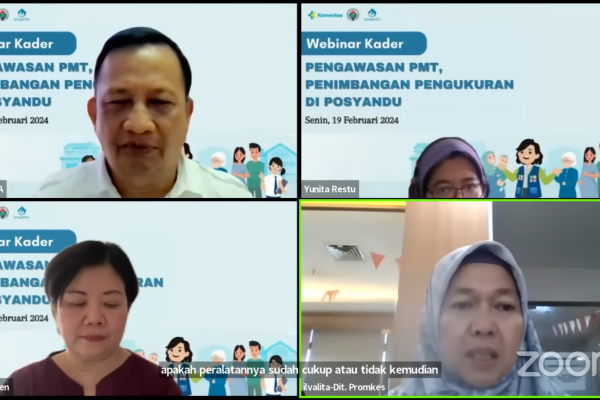 Webinar Pengawasan PMT, Penimbangan Pengukuran di Posyandu