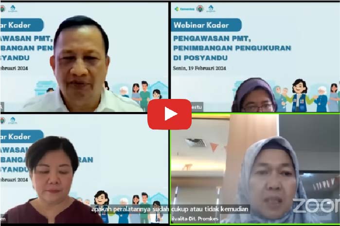 Webinar Pengawasan PMT, Penimbangan Pengukuran di Posyandu